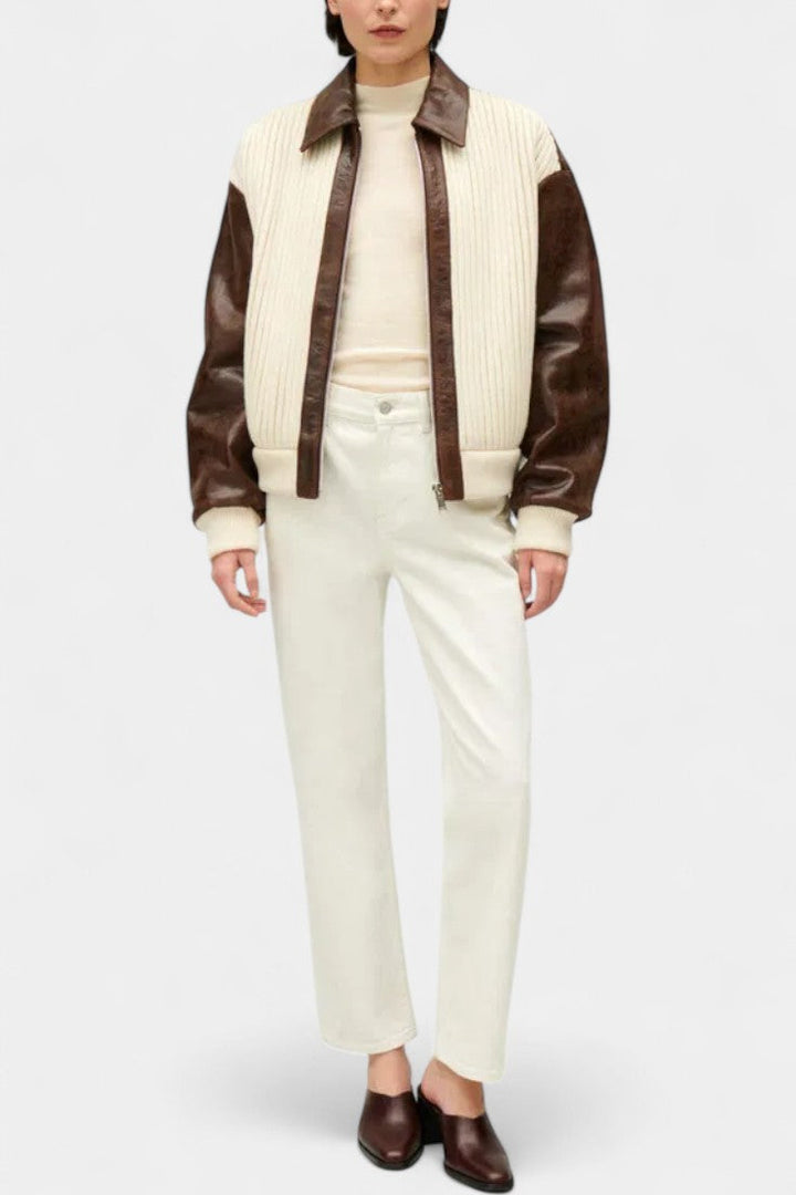 Rafaella Color-Blocked Jacket with Tailored Lapel