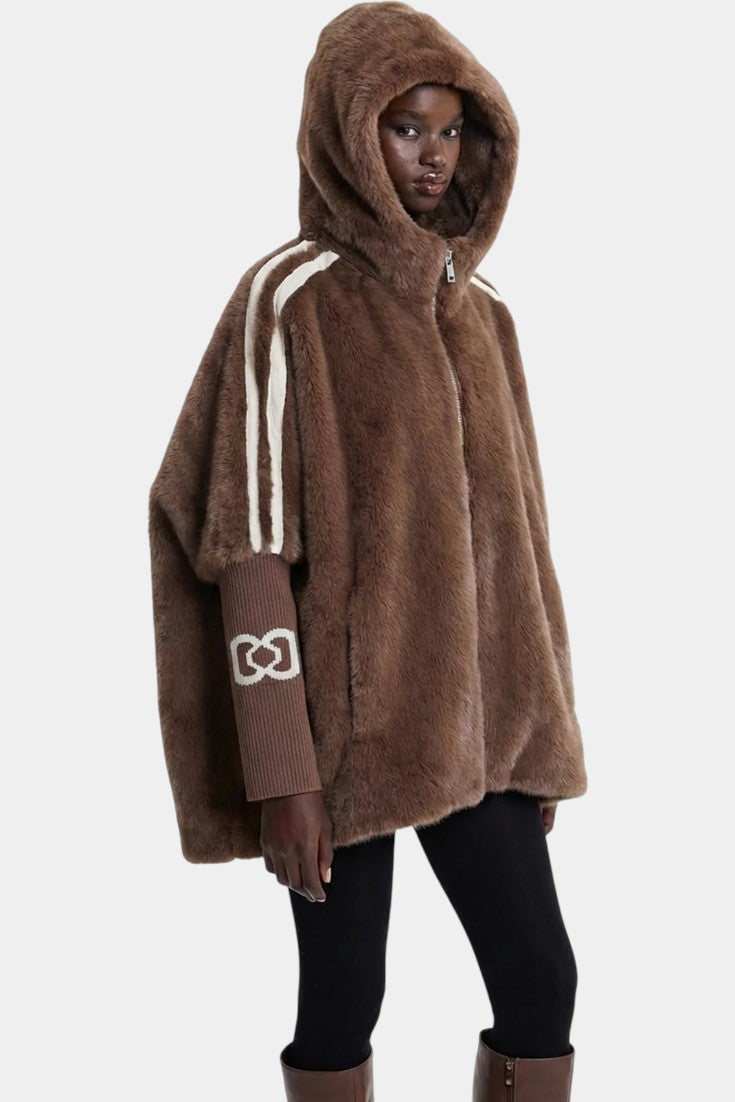 Muriel Faux Fur Hooded Jacket