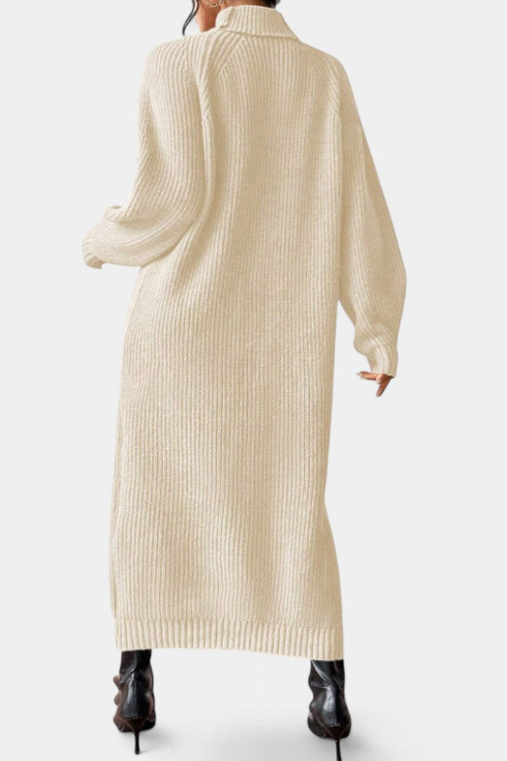 Liliriane Turtleneck Midi Knit Dress