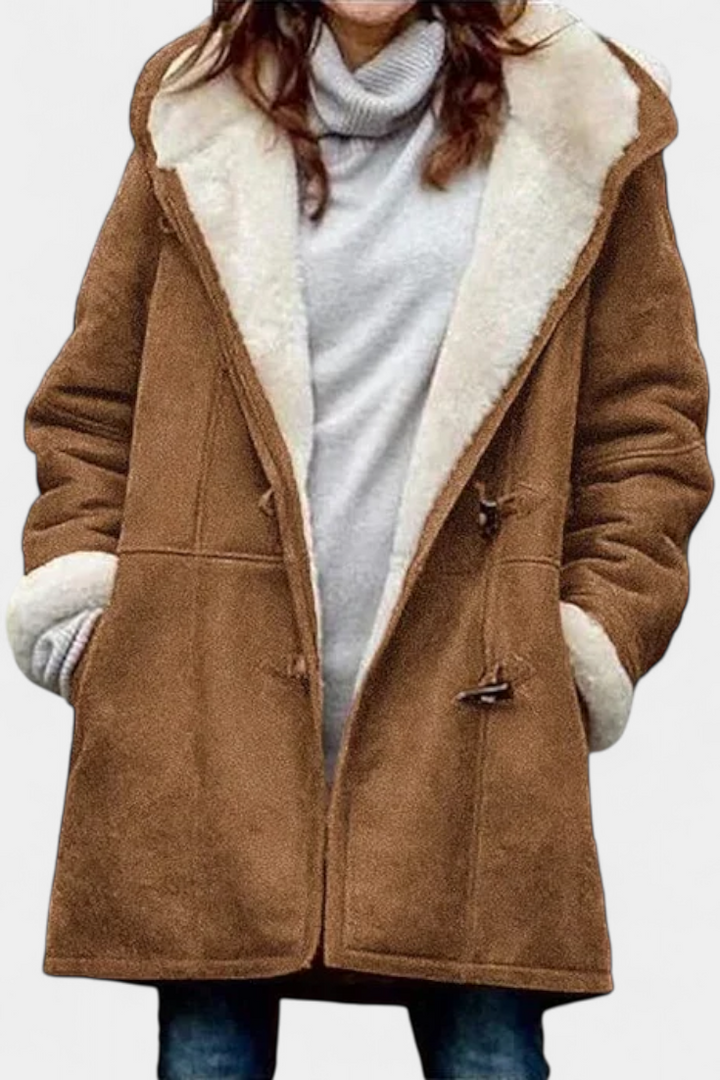 Jessa Chic Long Hooded Overcoat