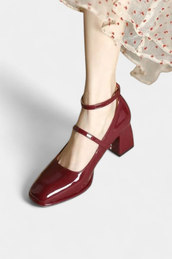 Annelise Chic Mary Jane Shoes with Ankle Strap