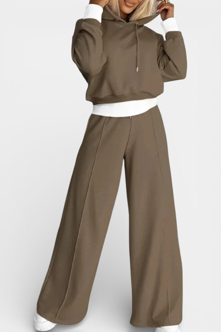 Tiziana Oversized Comfort Hoodie and High-Waisted Pants Set