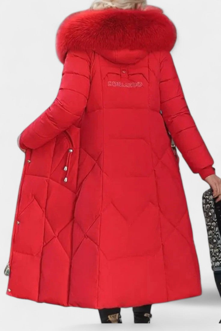Maisha Women's Winter Coat with Stylish Hood and Flattering Fit