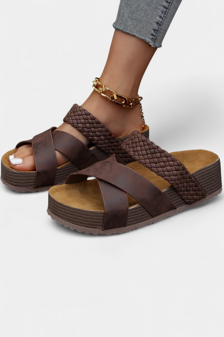 Osela Slip-On Sandals with Low Heel