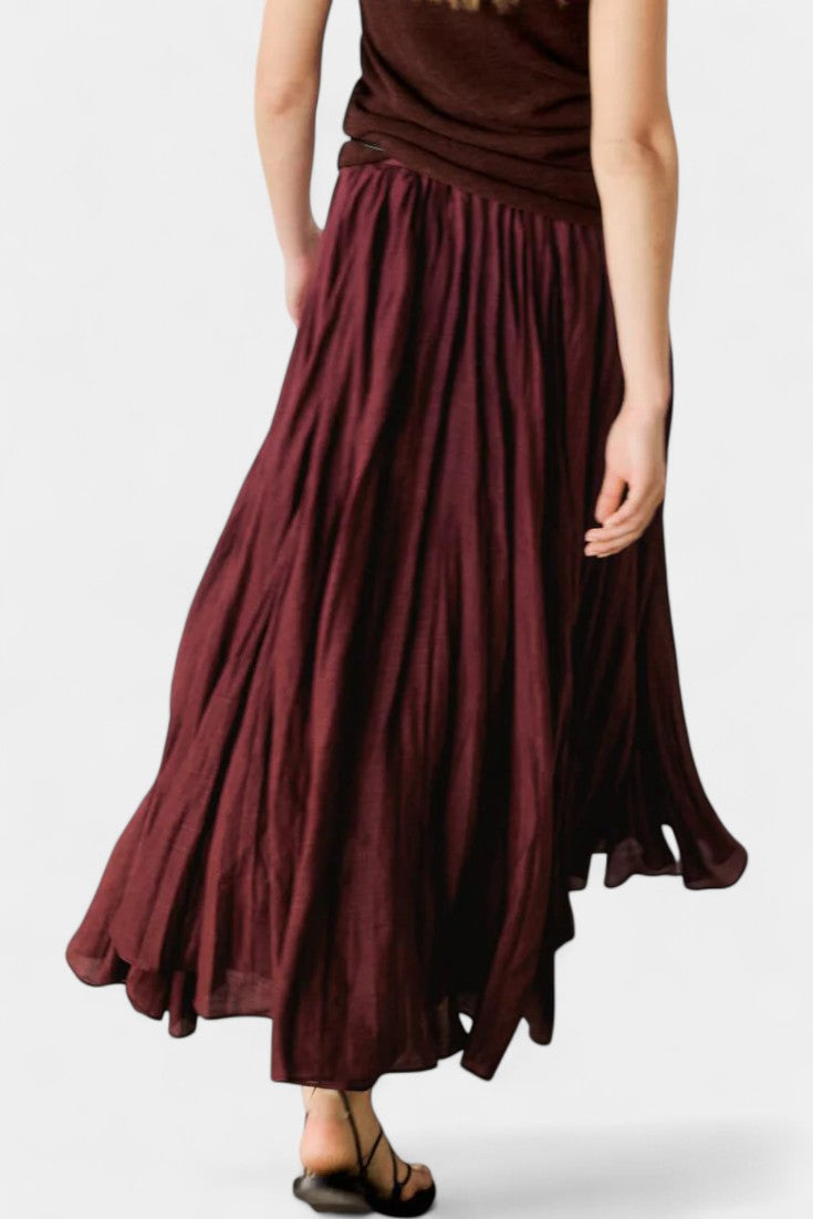 Gia Oversized Sweater & Tailored Midi Skirt Ensemble