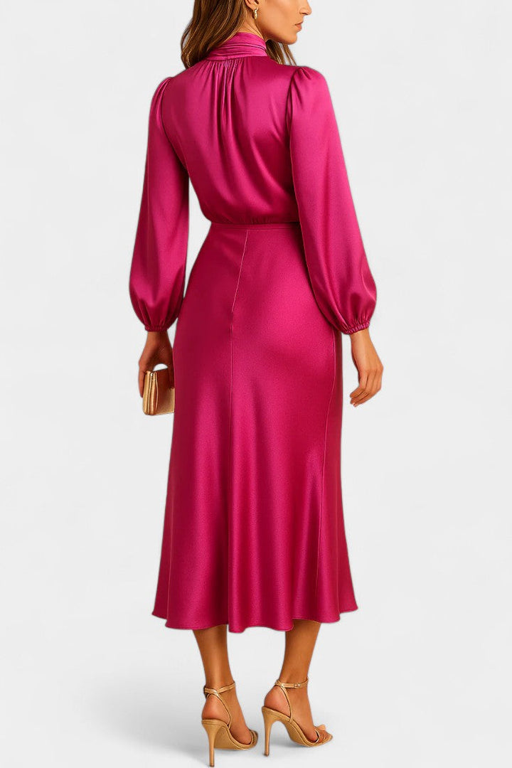 Cebu Chic High-Waisted Midi Dress