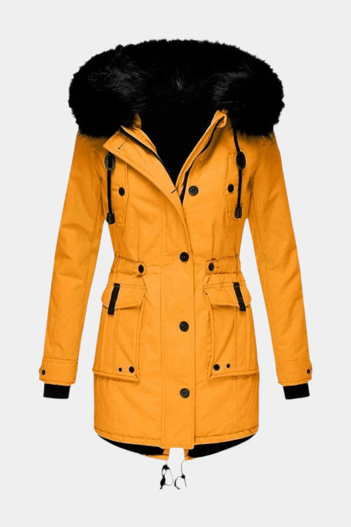 Gwladys Insulated Hooded Parka for Cold Weather