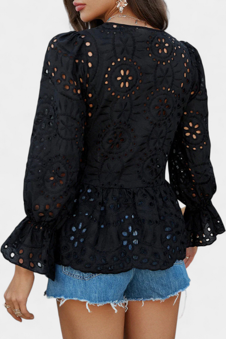 Loose-Fit Bohemian Lace Top by Kayden