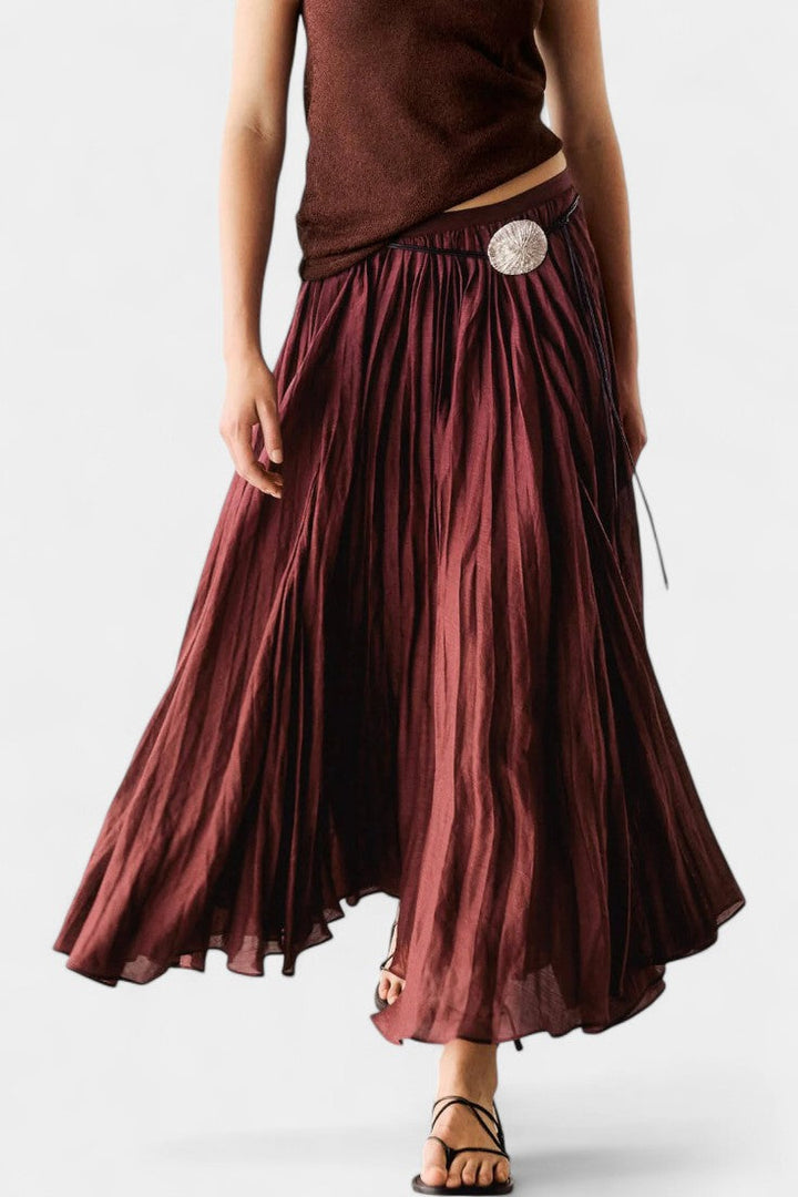 Gia Oversized Sweater & Tailored Midi Skirt Ensemble