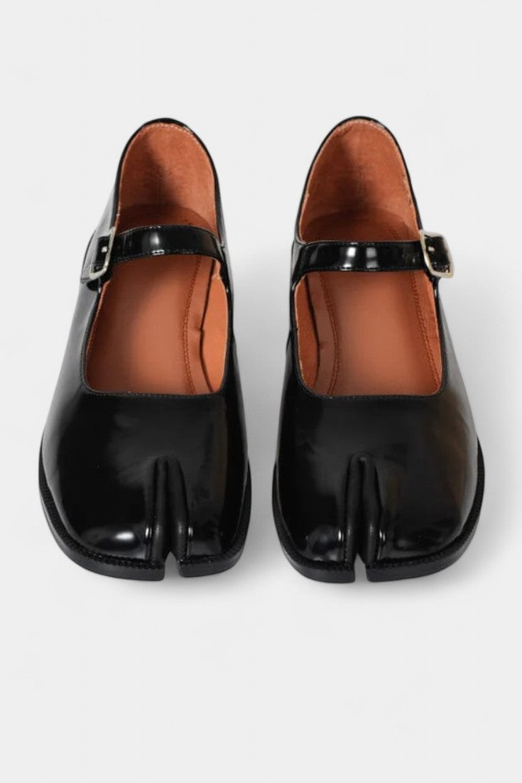 Handcrafted Leather Elsa Mary Janes with T-Strap Detail