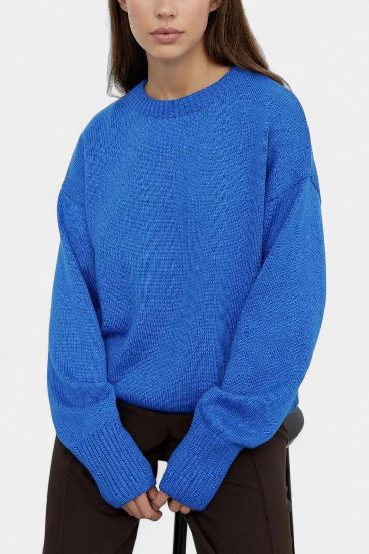 Krolyn Ribbed Detail Casual Pullover