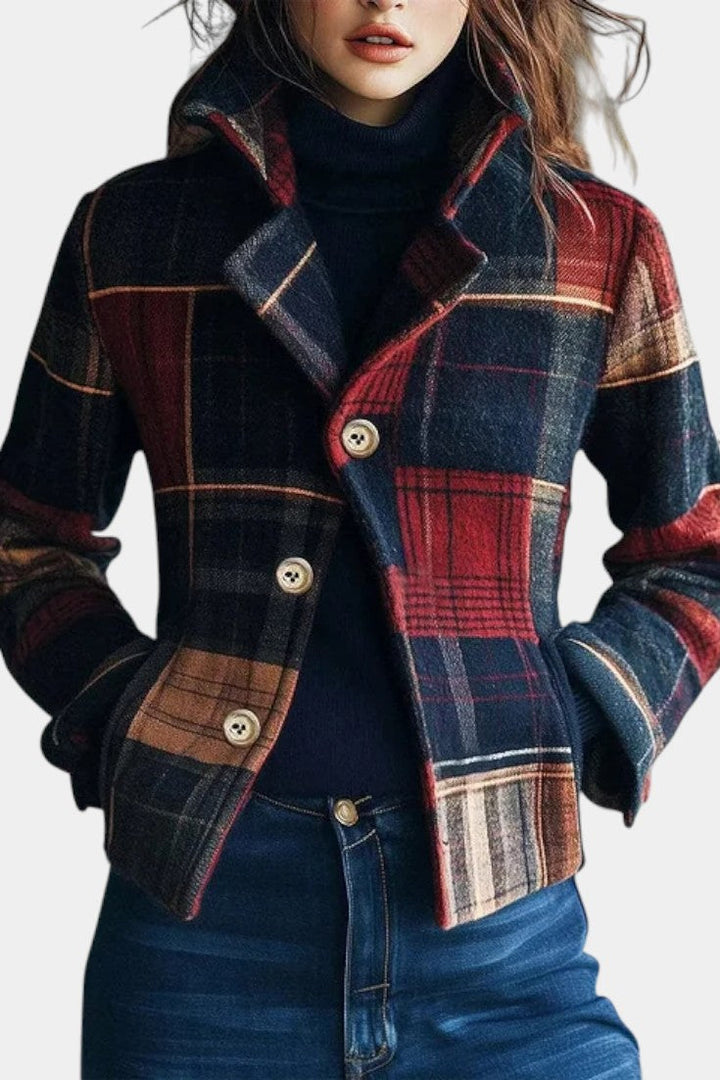 Iriska Timeless Checked Wool Jacket