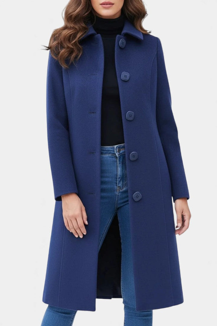 Varvara Tailored Fitted and Flared Winter Coat