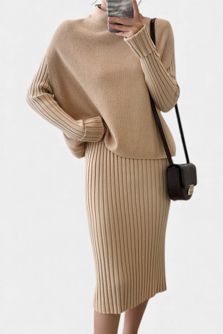 Alectra Modern Silhouette Knit Two-Piece Set