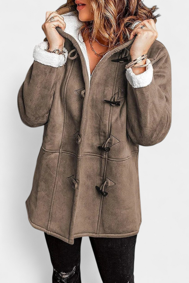 Jessa Chic Long Hooded Overcoat