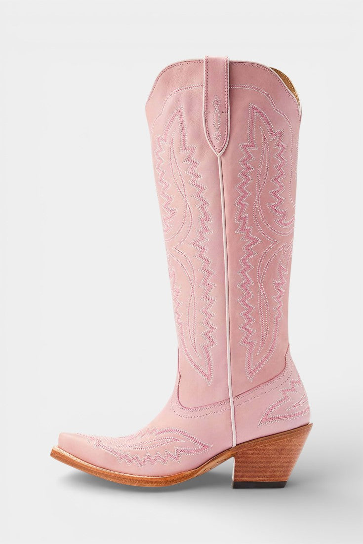 Zélie Retro Western Embroidered Pointed Toe Booties