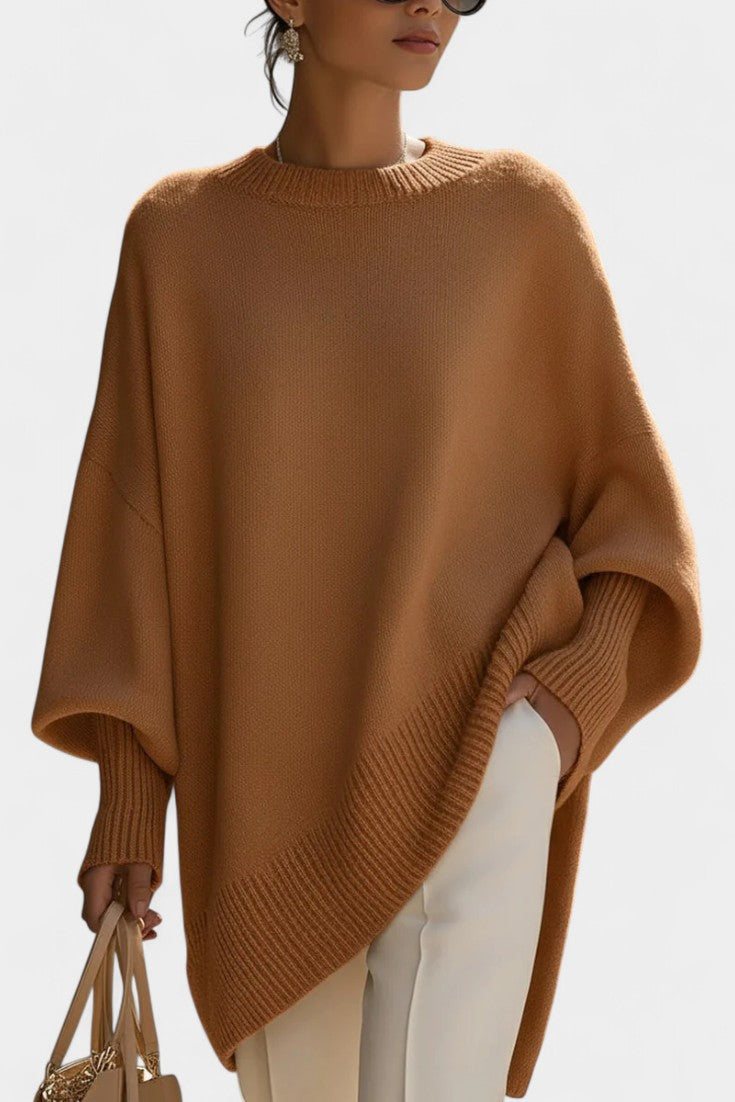 Ernesta Oversized Poncho: A Touch of Natural Elegance