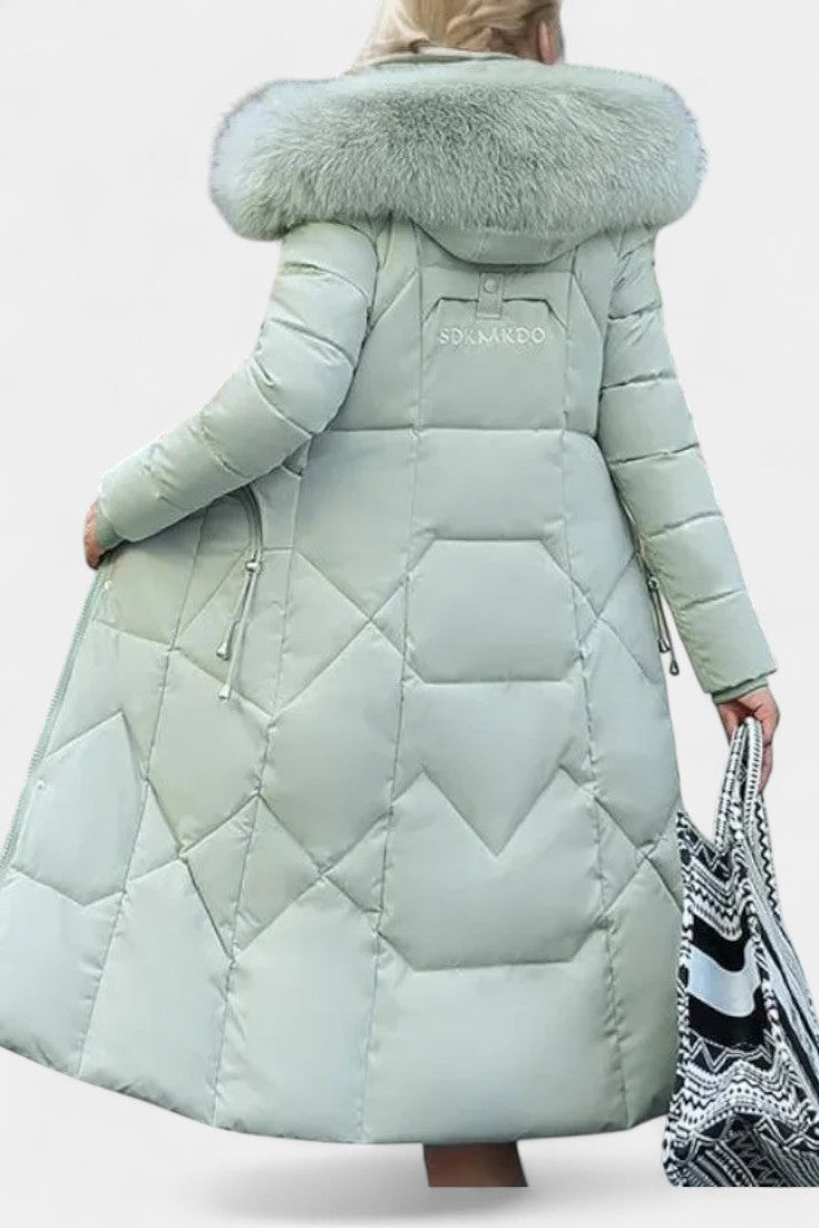 Maisha Women's Winter Coat with Stylish Hood and Flattering Fit