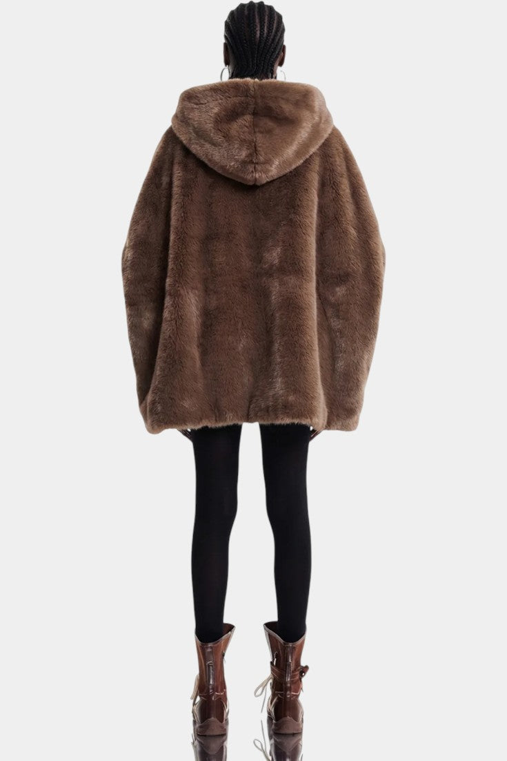 Muriel Faux Fur Hooded Jacket