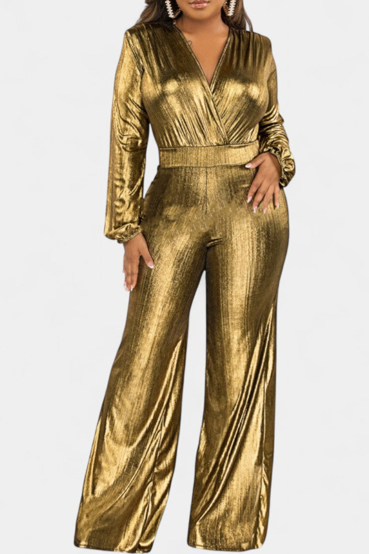 Papeete Chic Deep V-Neck Jumpsuit