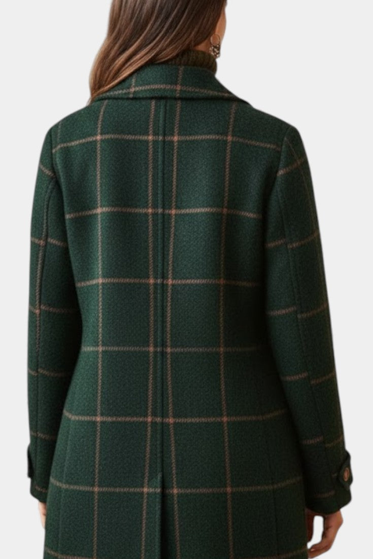 Saphira Classic Tailored Check Coat