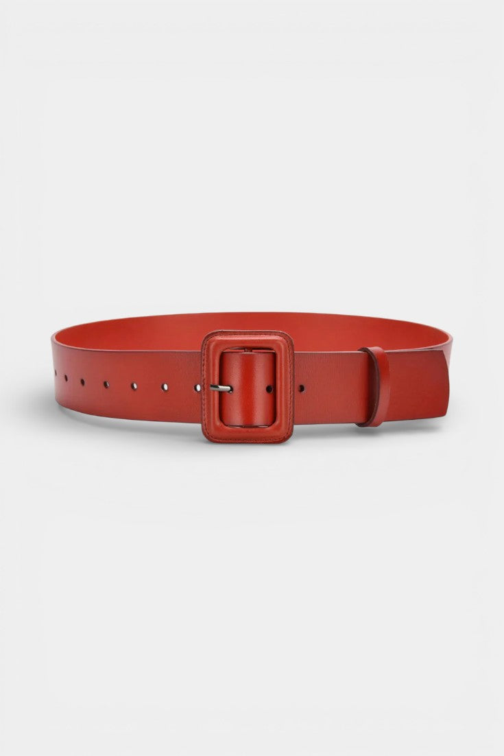 Imitation Leather Square Belt