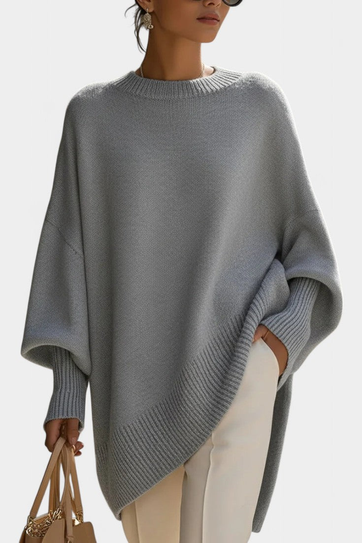 Ernesta Oversized Poncho: A Touch of Natural Elegance