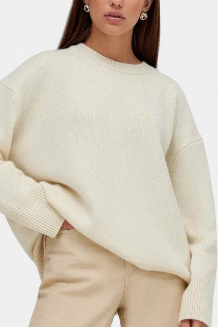 Krolyn Ribbed Detail Casual Pullover
