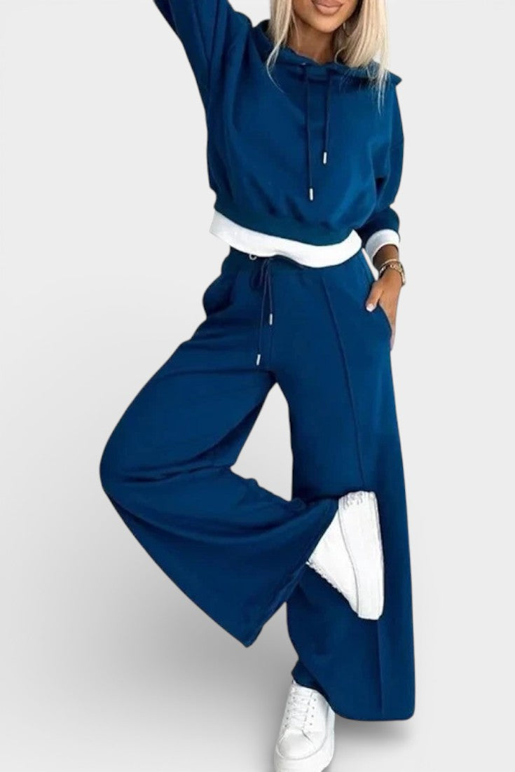 Tiziana Oversized Comfort Hoodie and High-Waisted Pants Set