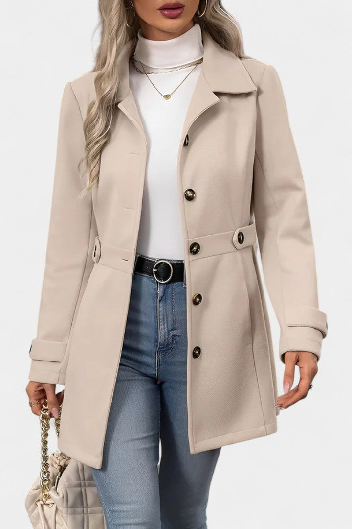 Cléophée Lapel Jacket with Button Closure