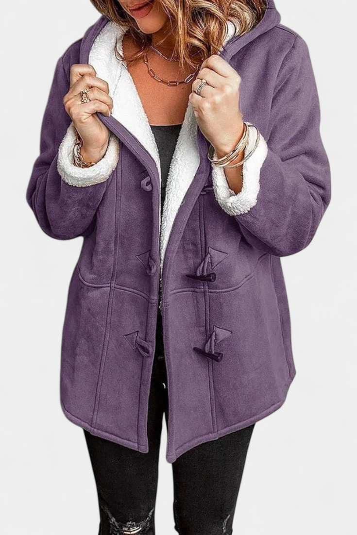 Jessa Chic Long Hooded Overcoat