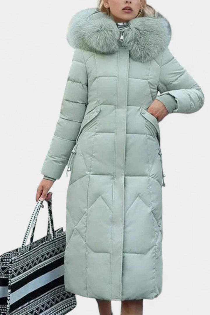 Maisha Women's Winter Coat with Stylish Hood and Flattering Fit
