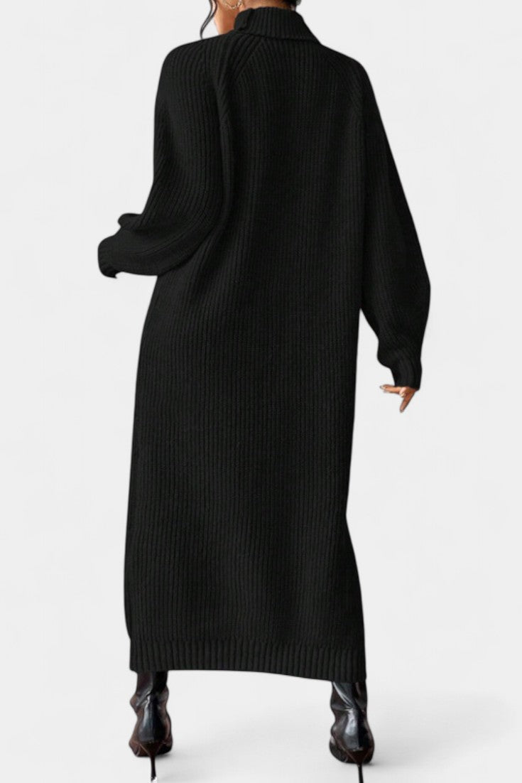 Liliriane Turtleneck Knitted Midi Dress