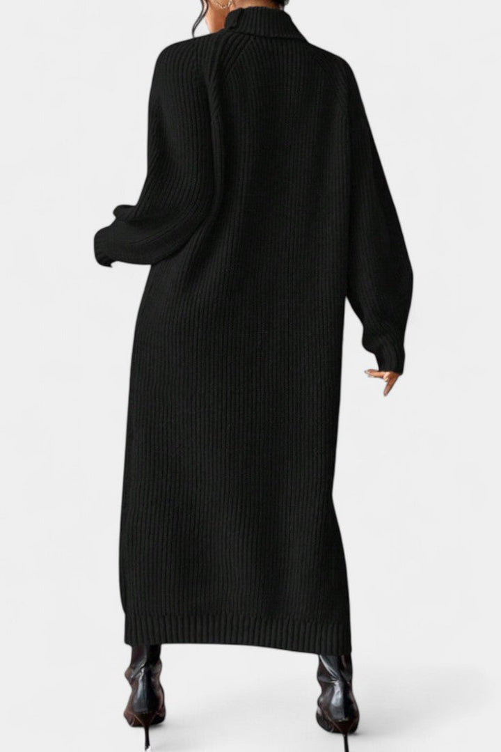 Liliriane Turtleneck Knitted Midi Dress