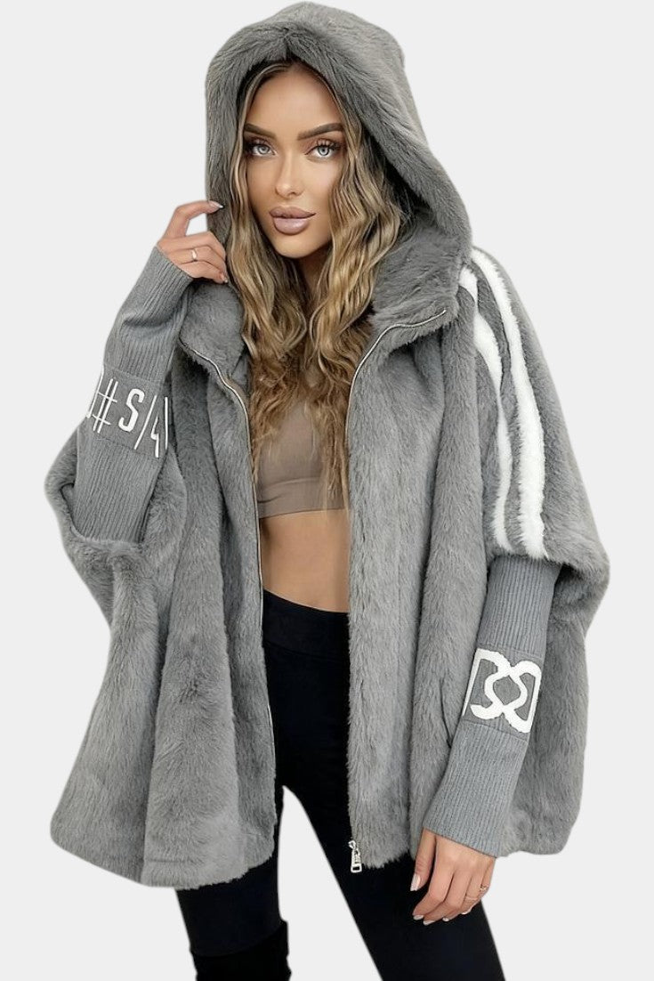 Muriel Faux Fur Hooded Jacket