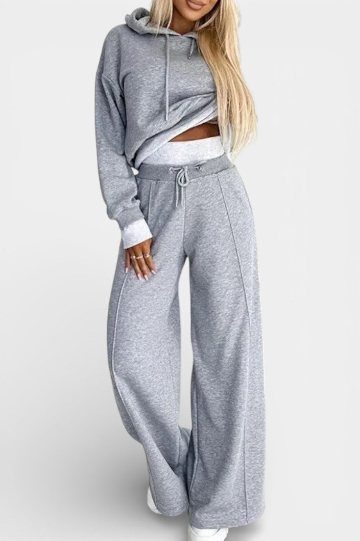 Tiziana Oversized Comfort Hoodie and High-Waisted Pants Set