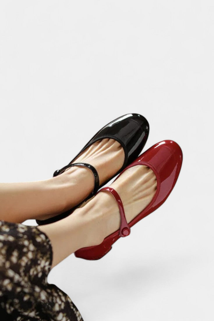 Timeless Soft Leather Livy Mary Janes with Elegant Strap