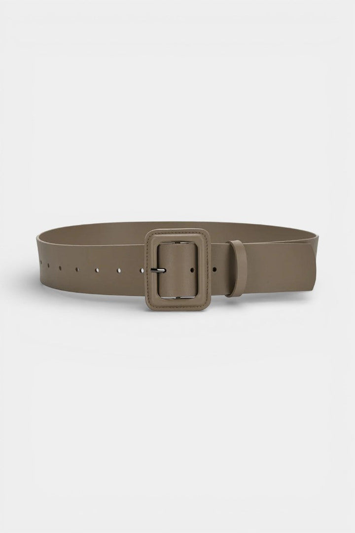 Imitation Leather Square Belt