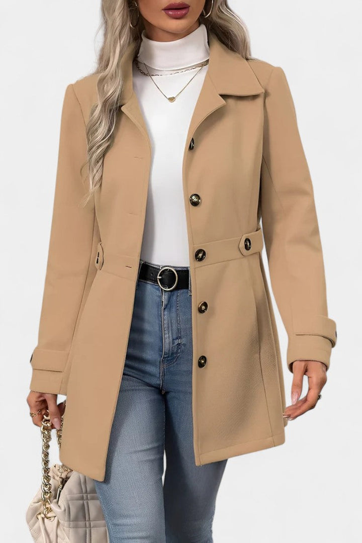 Cléophée Lapel Jacket with Button Closure