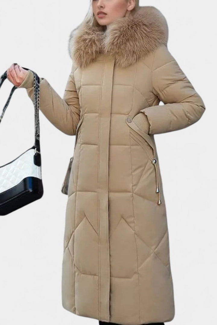 Maisha Women's Winter Coat with Stylish Hood and Flattering Fit