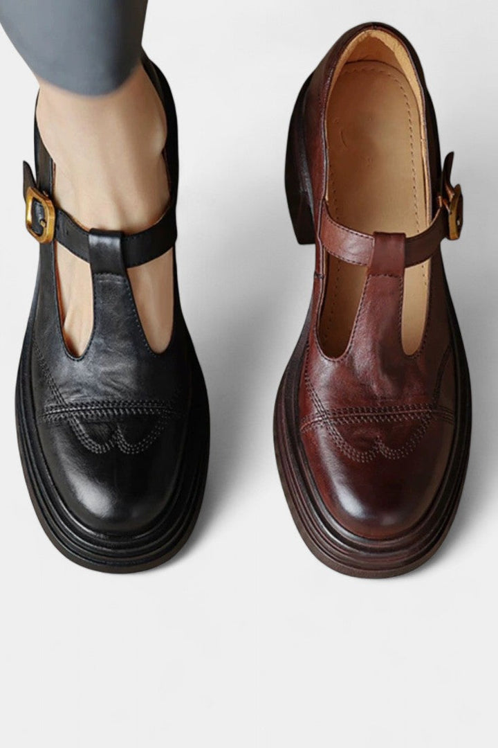 Florence Chic Block Heel Mary Jane Shoes