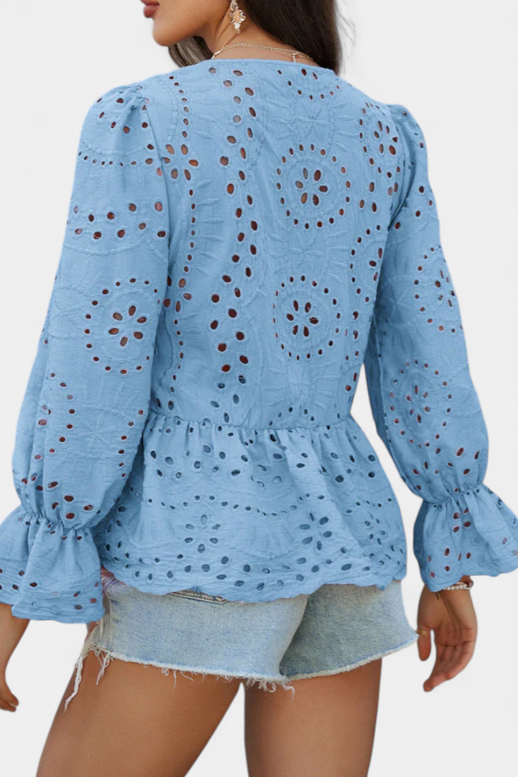 Loose-Fit Bohemian Lace Top by Kayden