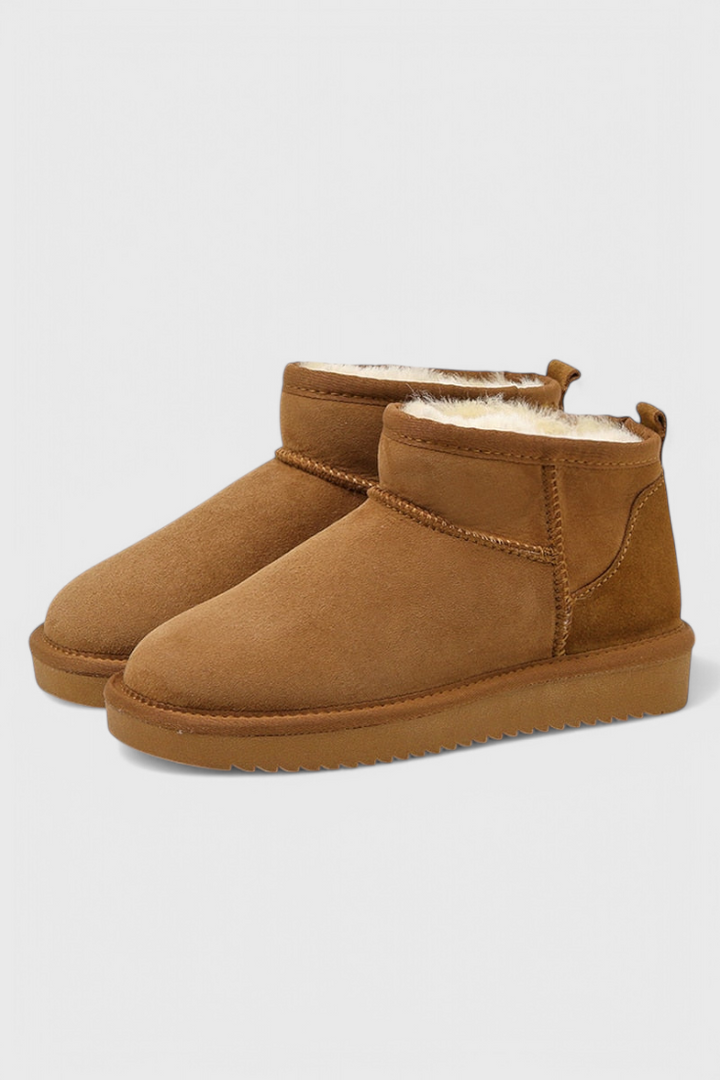 Waterproof Adelaide Lambskin Ankle Boots with Cozy Shearling Lining