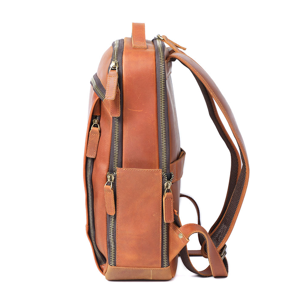 Andrew - Men's Leather Backpack for Laptops