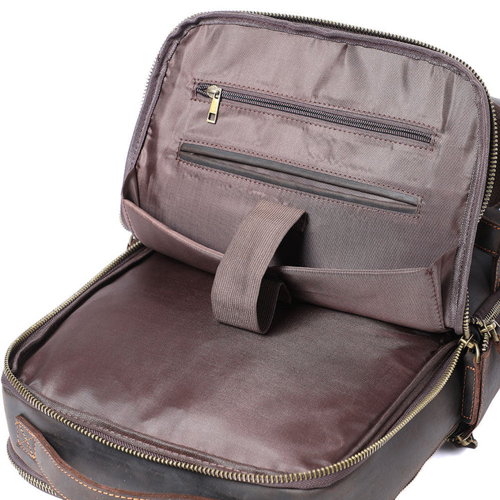 Andrew - Men's Leather Laptop Backpack