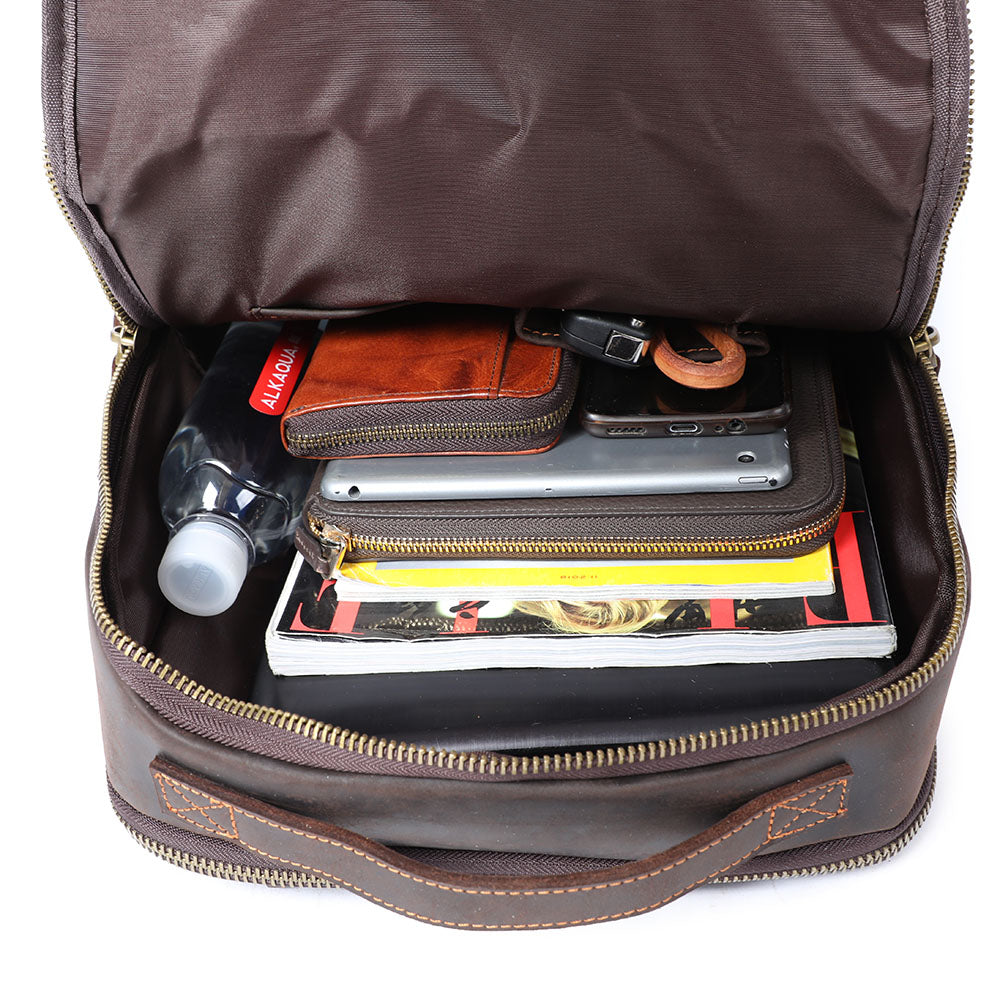 Andrew - Men's Leather Backpack for Laptops