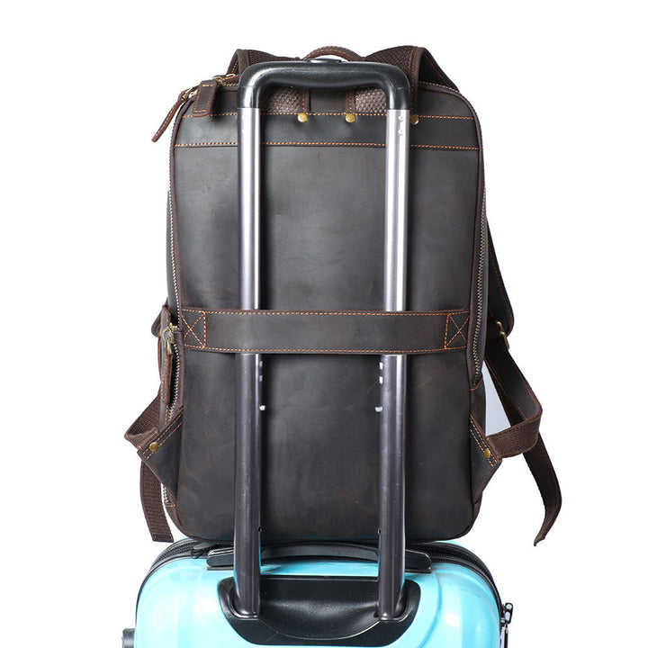 Andrew - Men's Leather Laptop Backpack