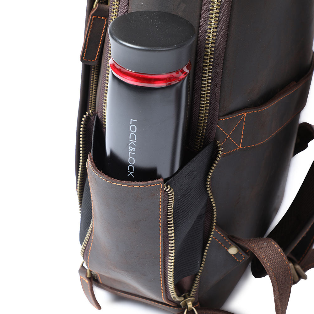 Andrew - Men's Leather Laptop Backpack