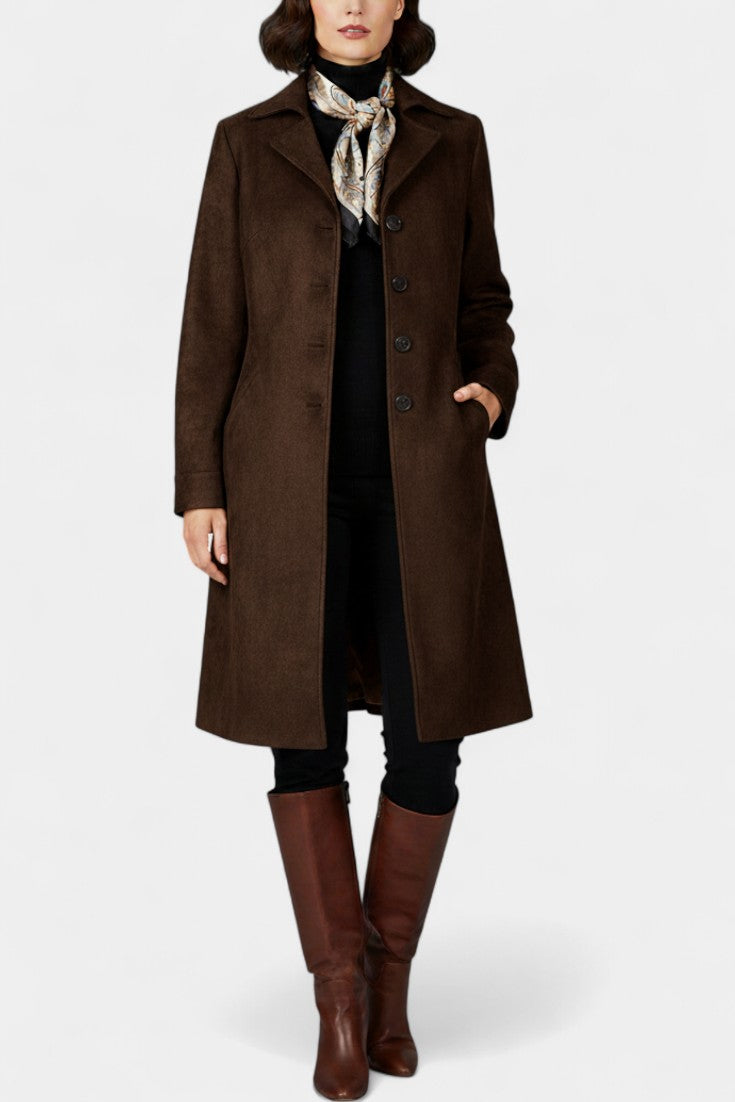 Josiane Classic Suede Trench Coat