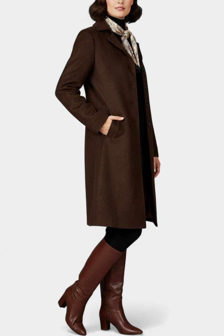 Josiane Classic Suede Trench Coat